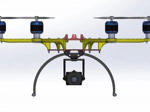 Drone Assembly-3D Printable Parts-Version-002 3D Print Model
