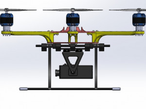 Drone Assembly-3D Printable Parts-Version-002 Modèles 3D en vedette