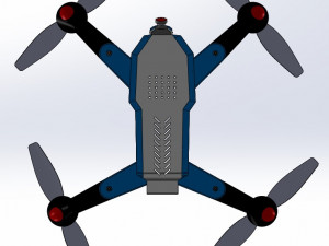 Quadcopter Drone V001 3D Print Model