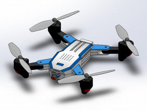 Quadcopter Drone V001 3D Print Model
