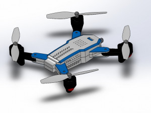 Quadcopter Drone V001 3D Print Model