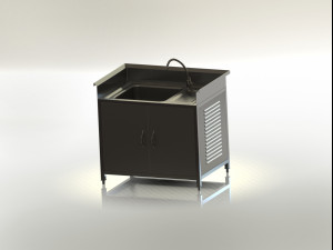 Work Table with Sink 3D Model