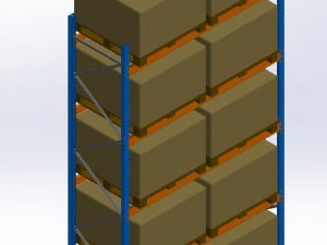 Pallet Racking System- For Industrial Warehousing 3D Model