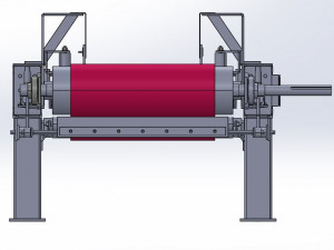 Flat belt conveyor Full scale model with all necessary components Modèle 3D