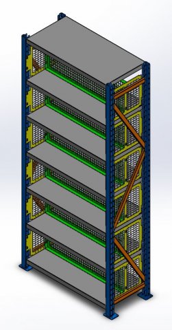 Bolts Free Shelving System Full scale Main Module 3D Model in Shelving ...