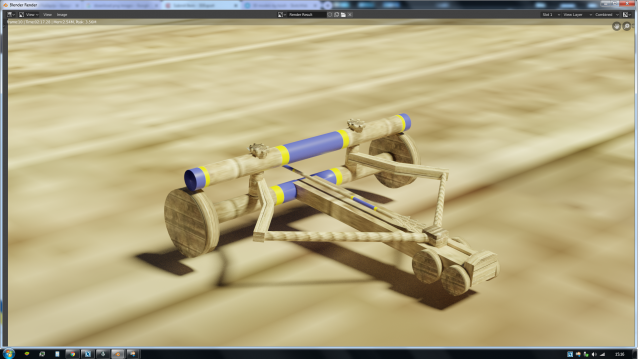 Catapulta age of empire 2 3D Model .c4d .max .obj .3ds .fbx .stl .blend 