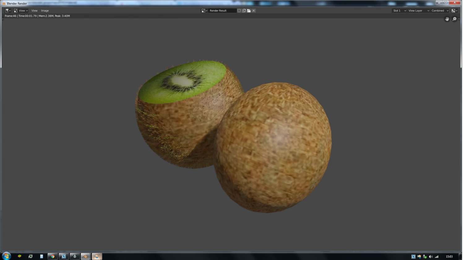 Kiwi 3D Model .c4d .max .obj .3ds .fbx .stl .blend 