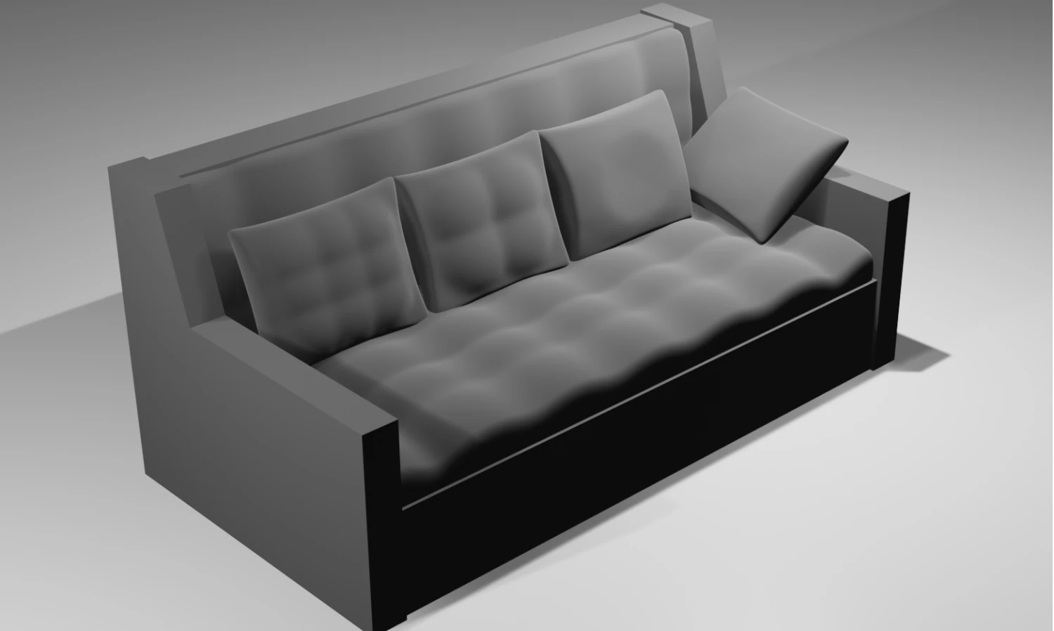 Sofa 3D Model .c4d .max .obj .3ds .fbx .stl .blend 