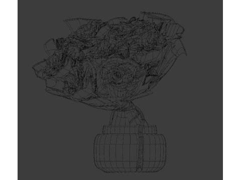 ROSES bouquet Modelo 3D