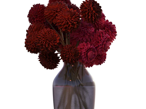 DAHLIA Bouquet 3D Model