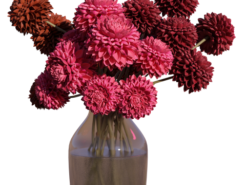 DAHLIA Bouquet 3D Модель