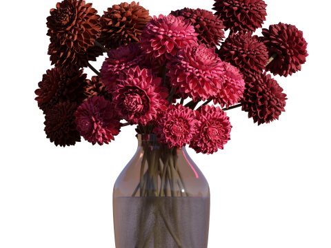 DAHLIA Bouquet 3Dモデル