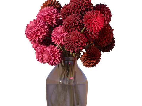 DAHLIA Bouquet 3D Model