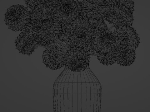 DAHLIA Bouquet 3D Модель