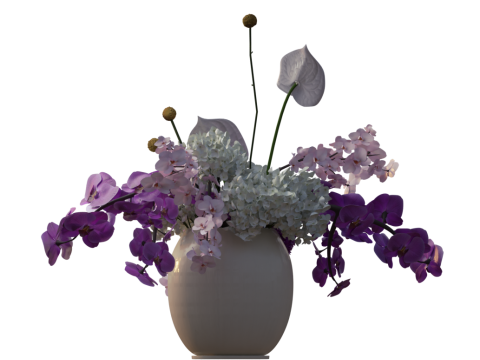ORCHID Bouquet 3D Model