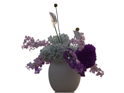 ORCHID Bouquet 3D Model