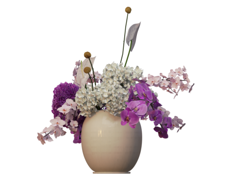 ORCHID Bouquet 3D Model