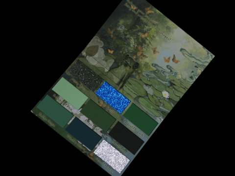 COSMETICS - Green Eyeshadow Palette Modelo 3D