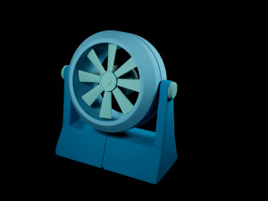 Portable Fan 3D Model