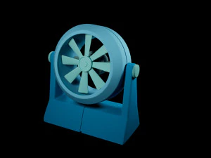 Ventilador port&aacute;til Modelo 3D