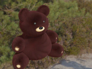 봉제 곰 3D 모델