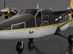 DHC-6 Twin Otter 3D Model