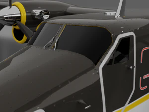 DHC-6 Twin Otter 3D Model