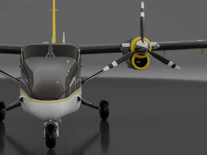 DHC-6 Twin Otter 3D Model