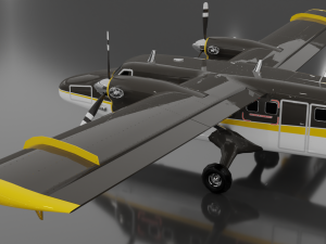 DHC-6 Twin Otter Modelo 3D