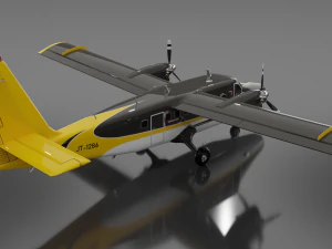 DHC-6 Twin Otter 3D Model
