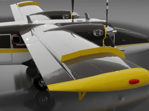 DHC-6 Twin Otter 3D Model