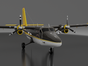 DHC-6 Twin Otter Modelo 3D