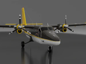 DHC-6 Twin Otter 3D Model