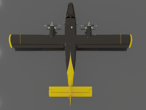 DHC-6 Twin Otter Modelo 3D