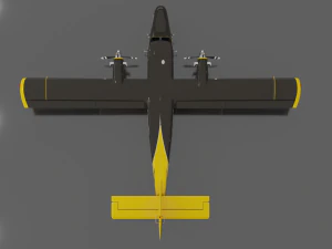 DHC-6 Twin Otter 3D Model