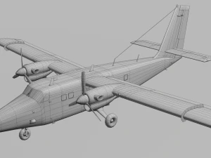 DHC-6 Twin Otter 3D Model