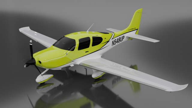 Cirrus SR22 - 8 colors included Model 3D .c4d .max .obj .3ds .fbx .stl .blend 