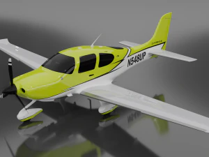 Cirrus SR22 - 8가지 색상 포함 3D 모델