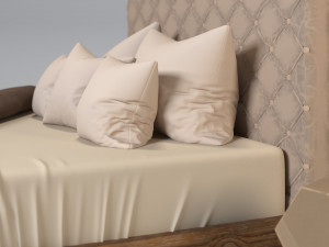 M Bed 3D 模型