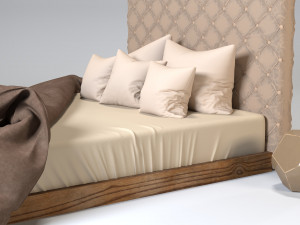 M Bed 3D 模型