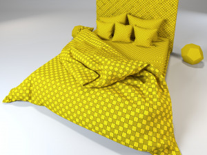 M Bed 3D 模型
