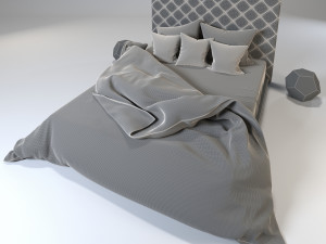 M Bed 3D 模型