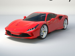 Ferrari F8 Tributo 2022 3D Модель