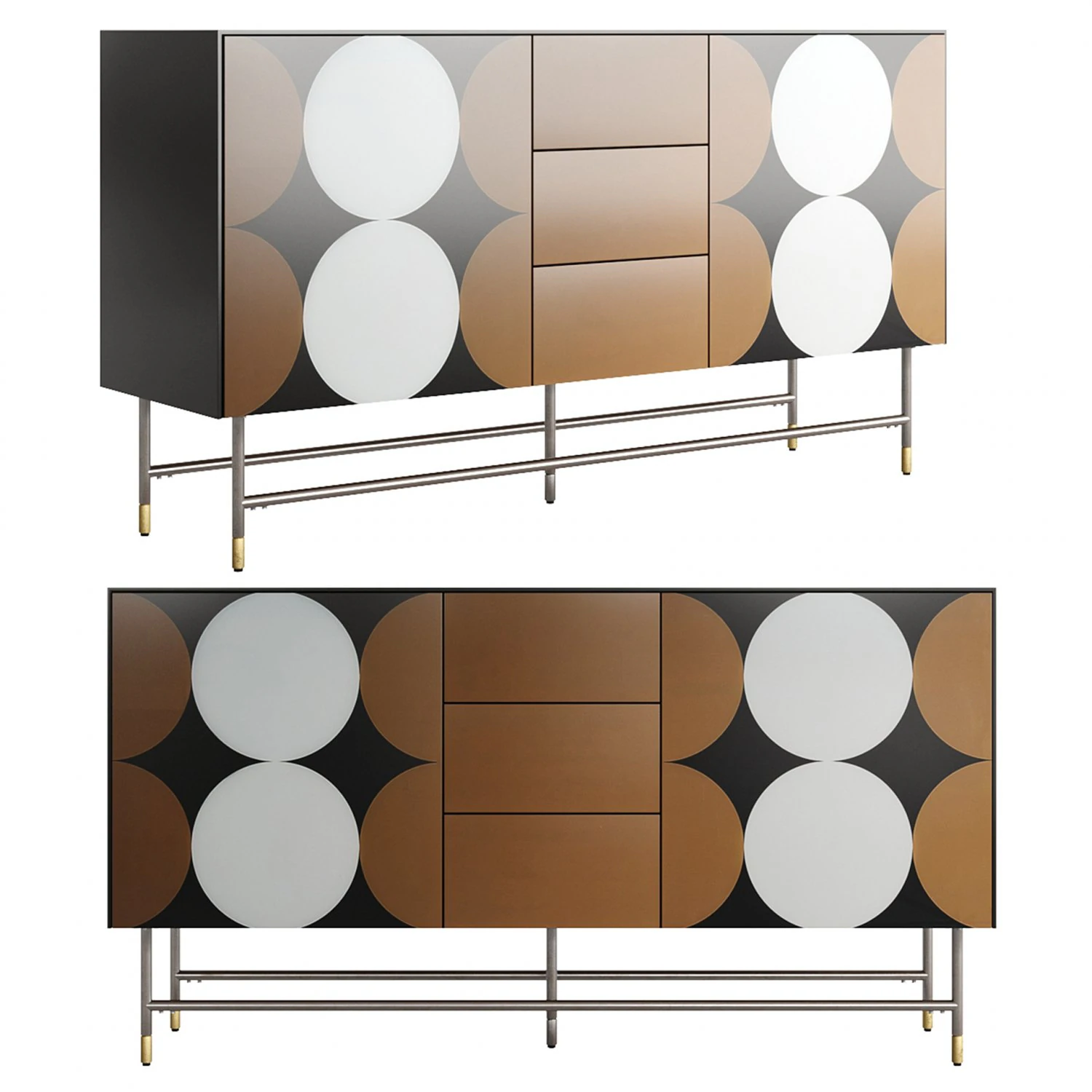 Sideboard HANNES 3D Model .c4d .max .obj .3ds .fbx .stl .blend 
