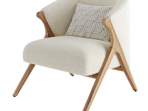 Prati Boucle Armchair 3D Model