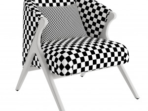 Prati Boucle Armchair 3D Model