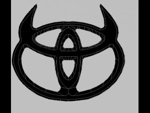 Toyota Logo 3D Print Model