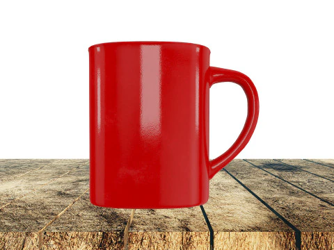 Coffee Mug Red 3D Model