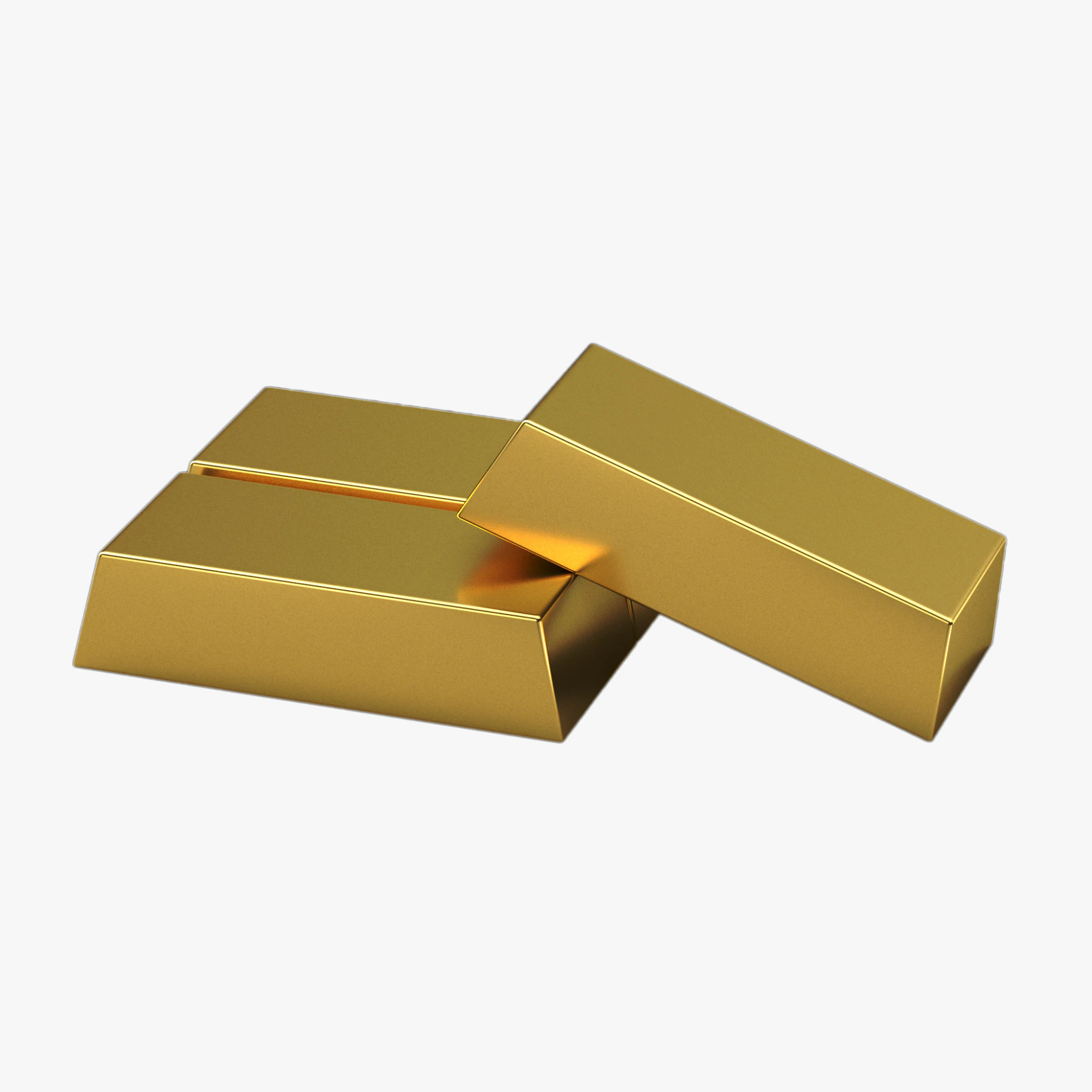 Gold Bars 3D Model .c4d .max .obj .3ds .fbx .stl .blend
