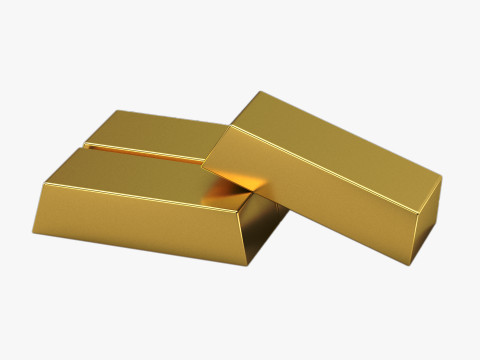 Gold Bars 3D Model